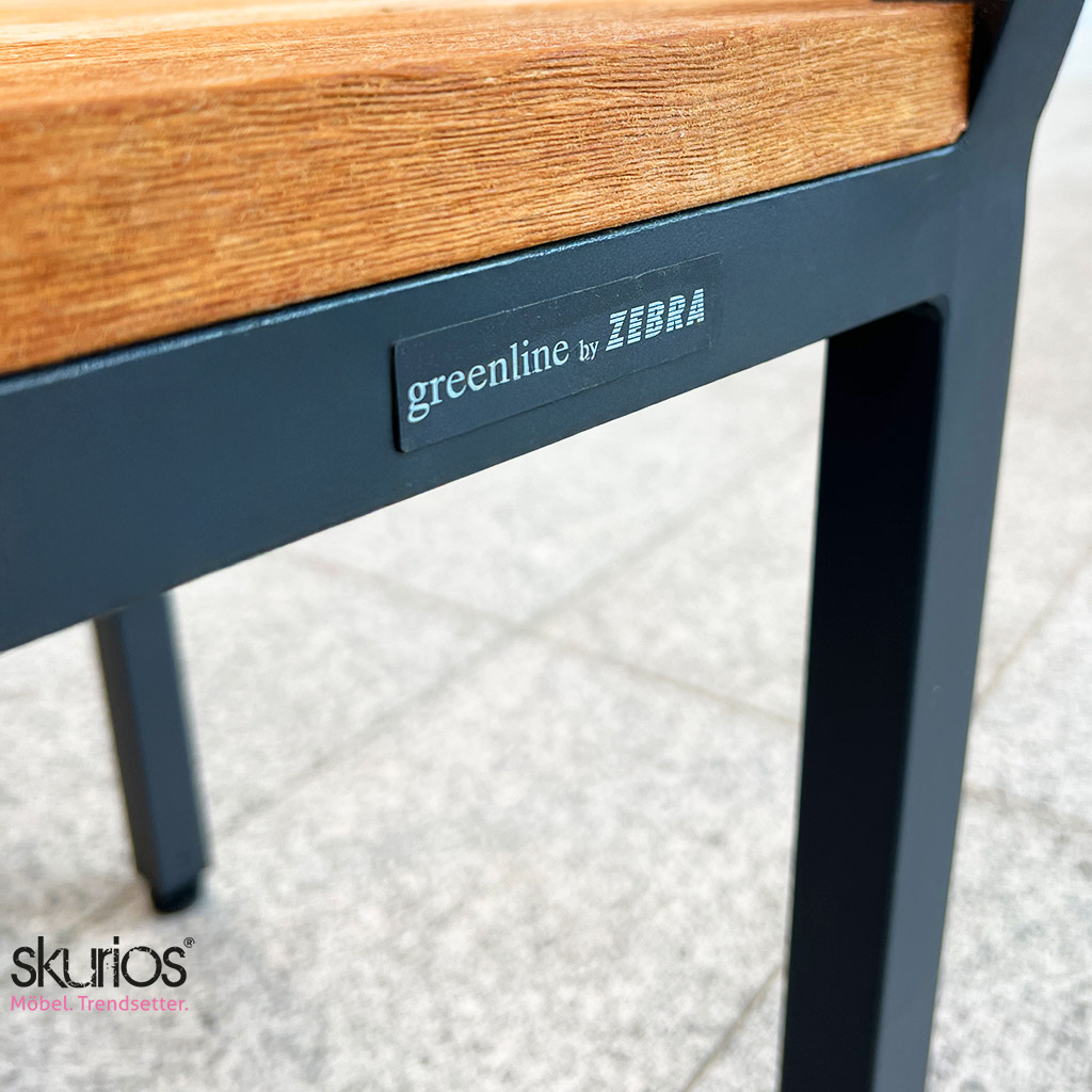 Zebra Bank Alex 7181 Metall/Teak Zebra Bank Alex 7181 Metall/Teak