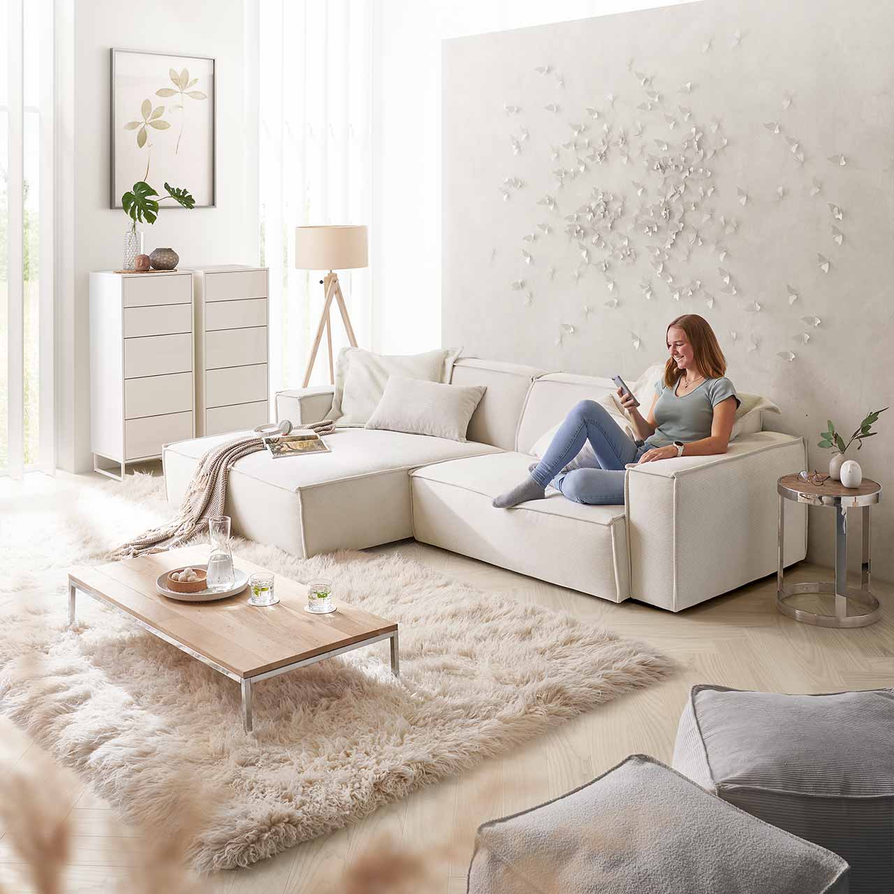 3C Candy Cord Ecksofa Upper East 3C Candy Cord Ecksofa Upper East