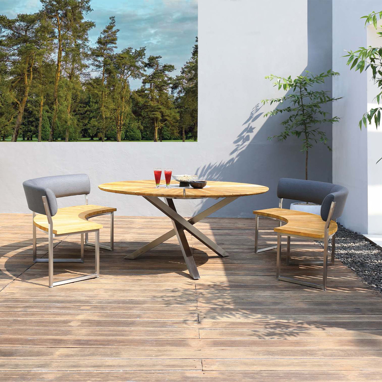 Zebra Tisch Oryx Edge 7615 Metall/Teak Zebra Tisch Oryx Edge 7615 Metall/Teak