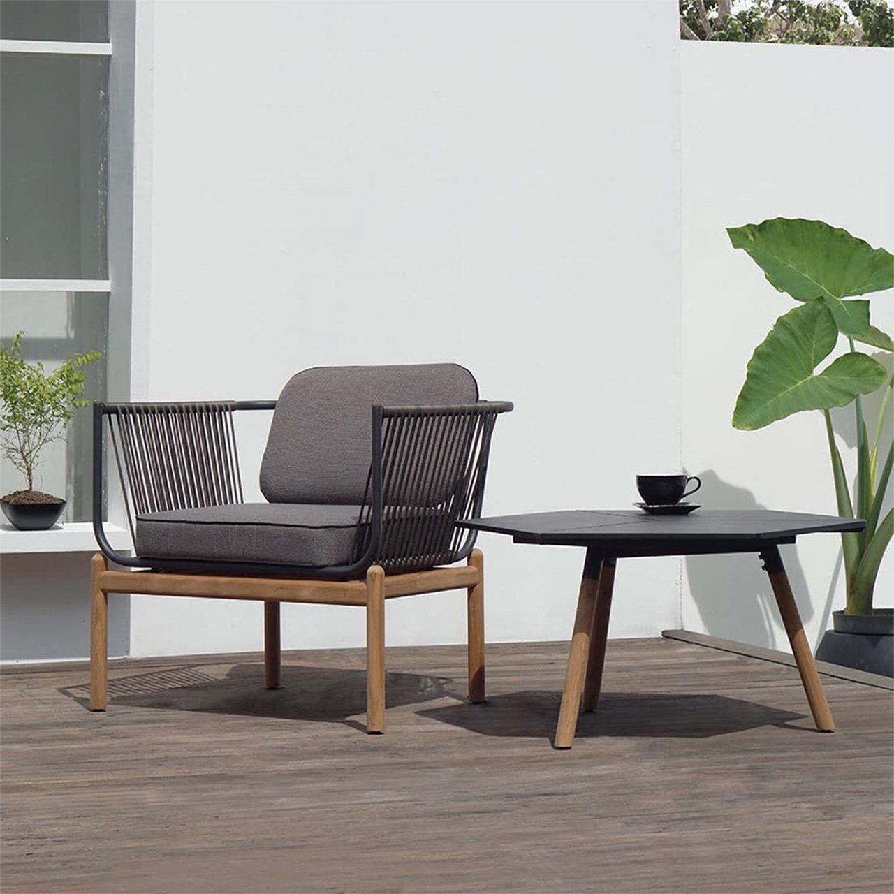 Zebra Kaffeetisch Pollux Hexa 7331 Teak