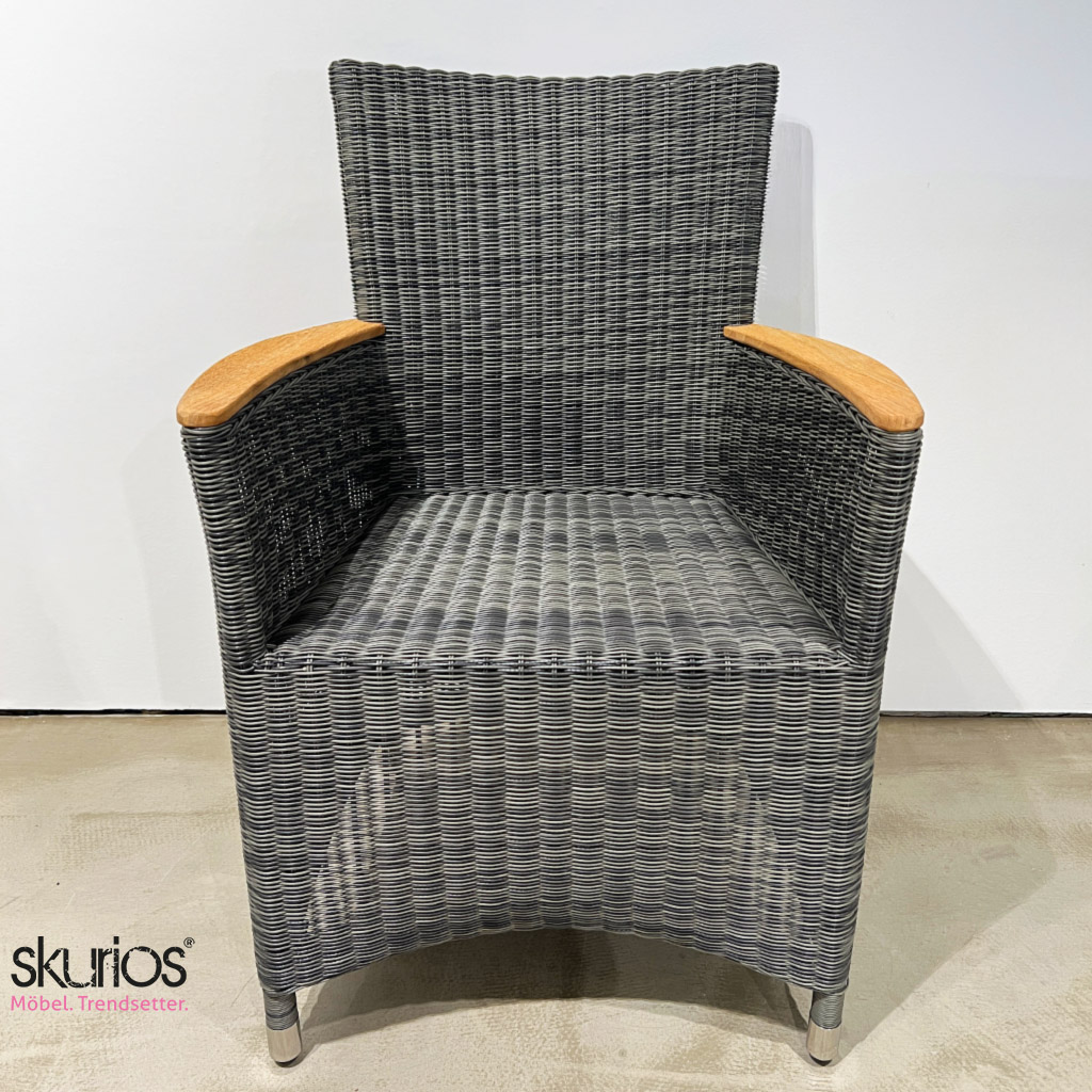 Zebra Sessel Status 20123 Aluminium/Teak grau Zebra Sessel Status 20123 Aluminium/Teak grau
