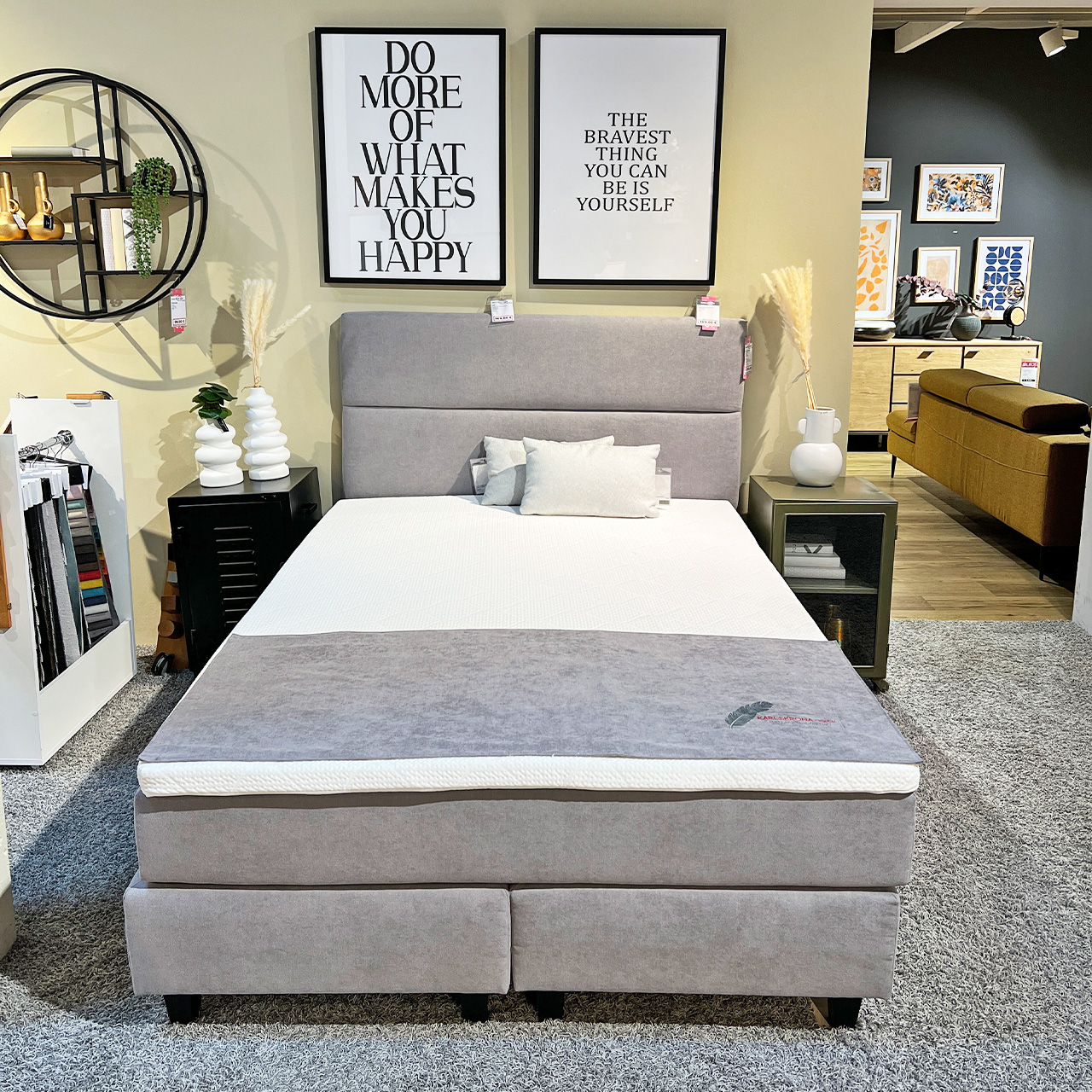 Karlskrona Boxspringbett Smart Gelb