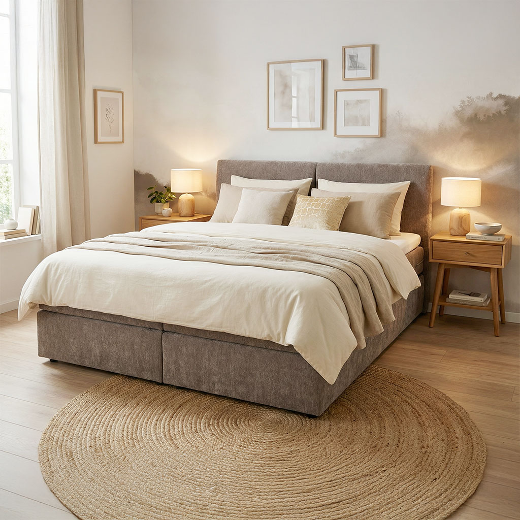 Karlskrona Boxspringbett Smart Greige