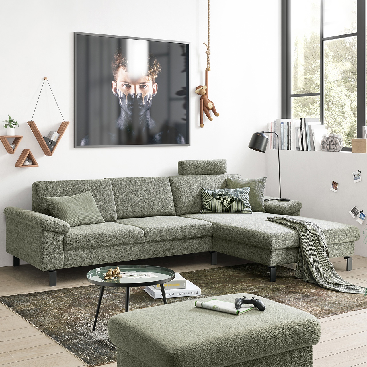 Bouclé Ecksofa TL 1360 MOVE