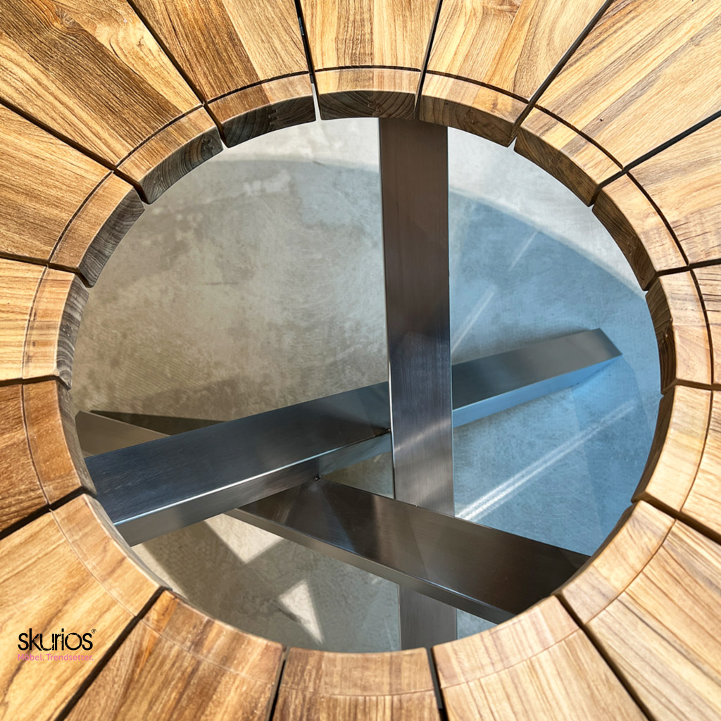 Zebra Tisch Oryx 7218 Metall/Teak Zebra Tisch Oryx 7218 Metall/Teak