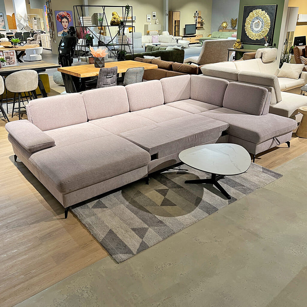 Wohnlandschaft U-Form Melrose Funktionssofa