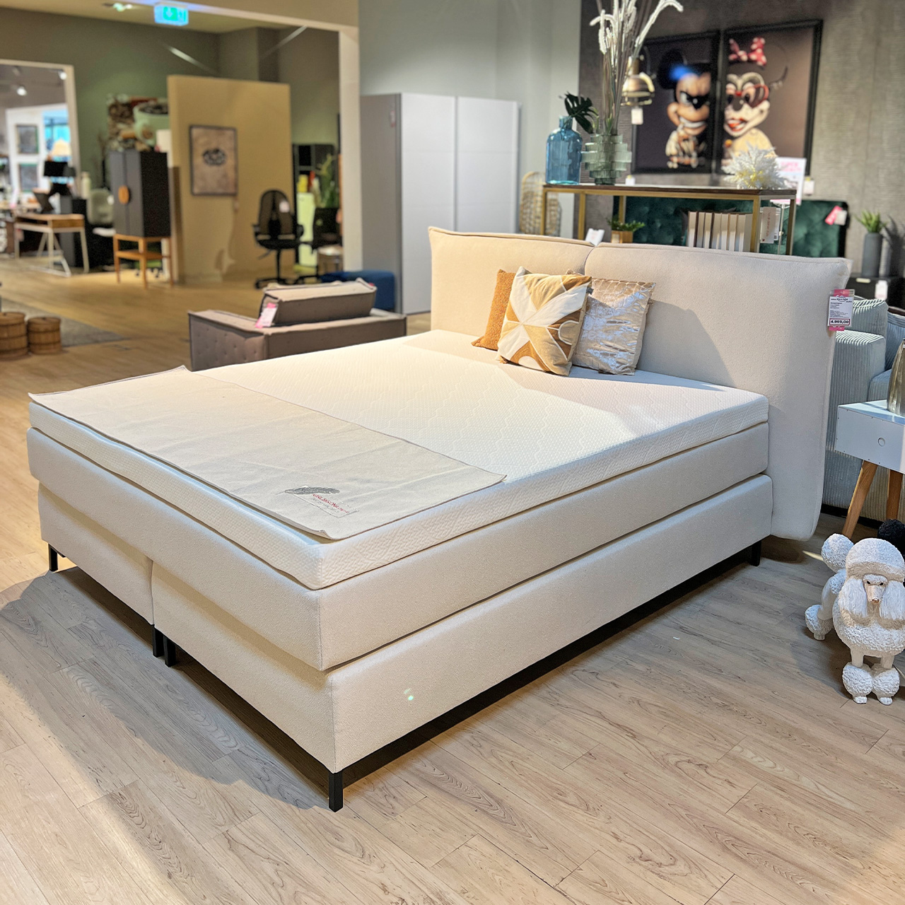 Karlskrona Boxspringbett Premium Creme