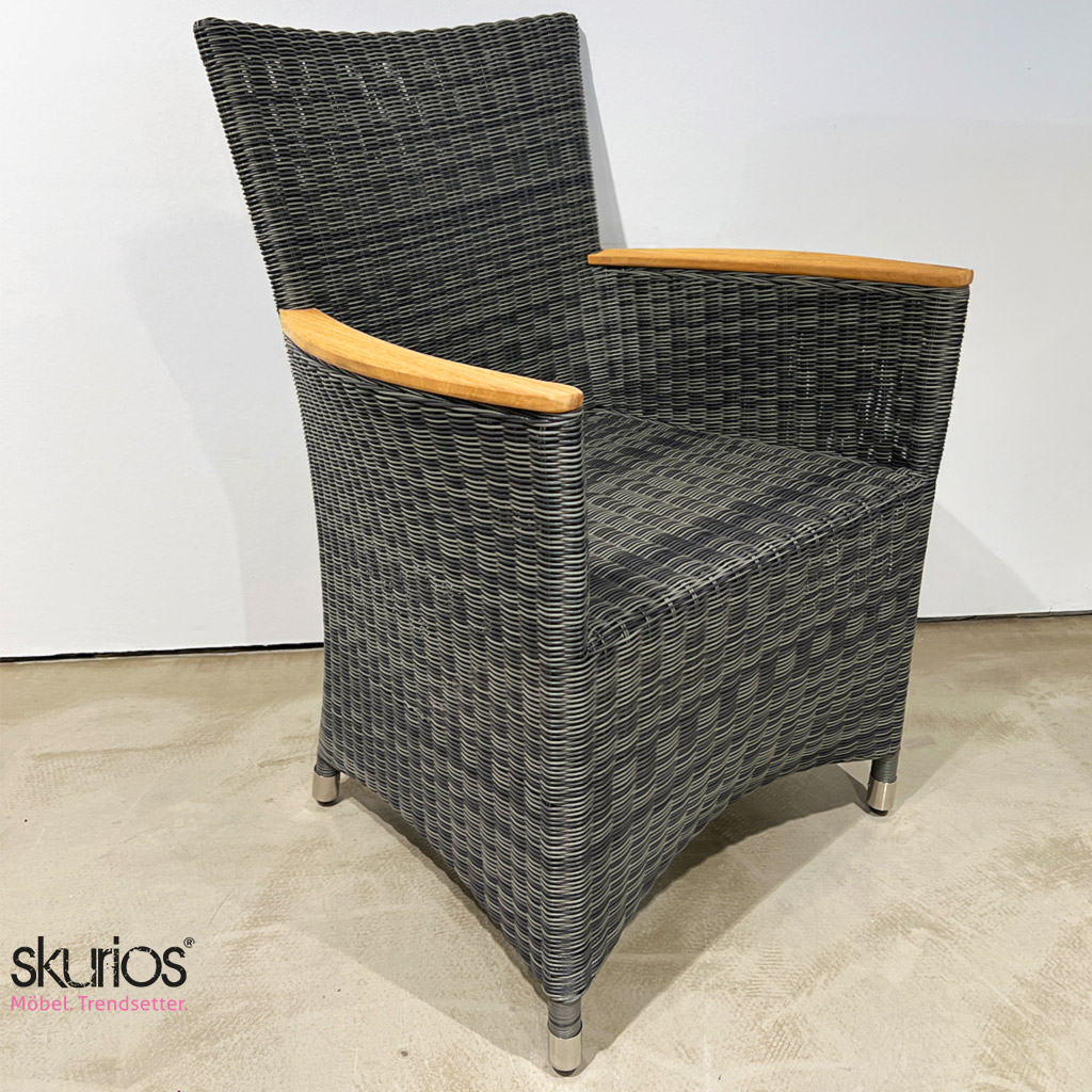 Zebra Sessel Status 20123 Aluminium/Teak grau Zebra Sessel Status 20123 Aluminium/Teak grau