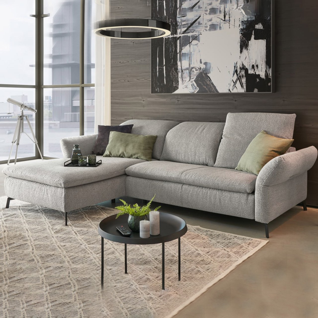 Bouclé Ecksofa George Bouclé Ecksofa George