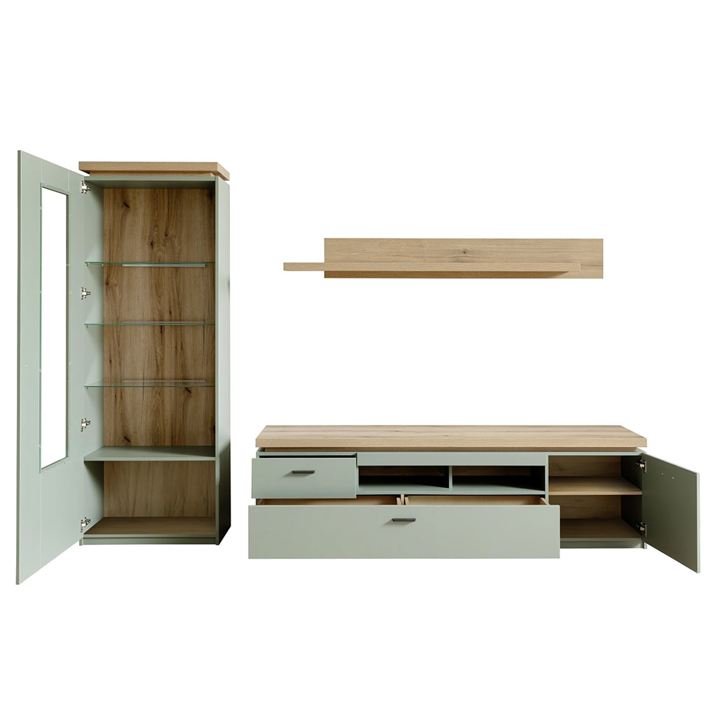 Wohnwand Monty mit Beleuchtung