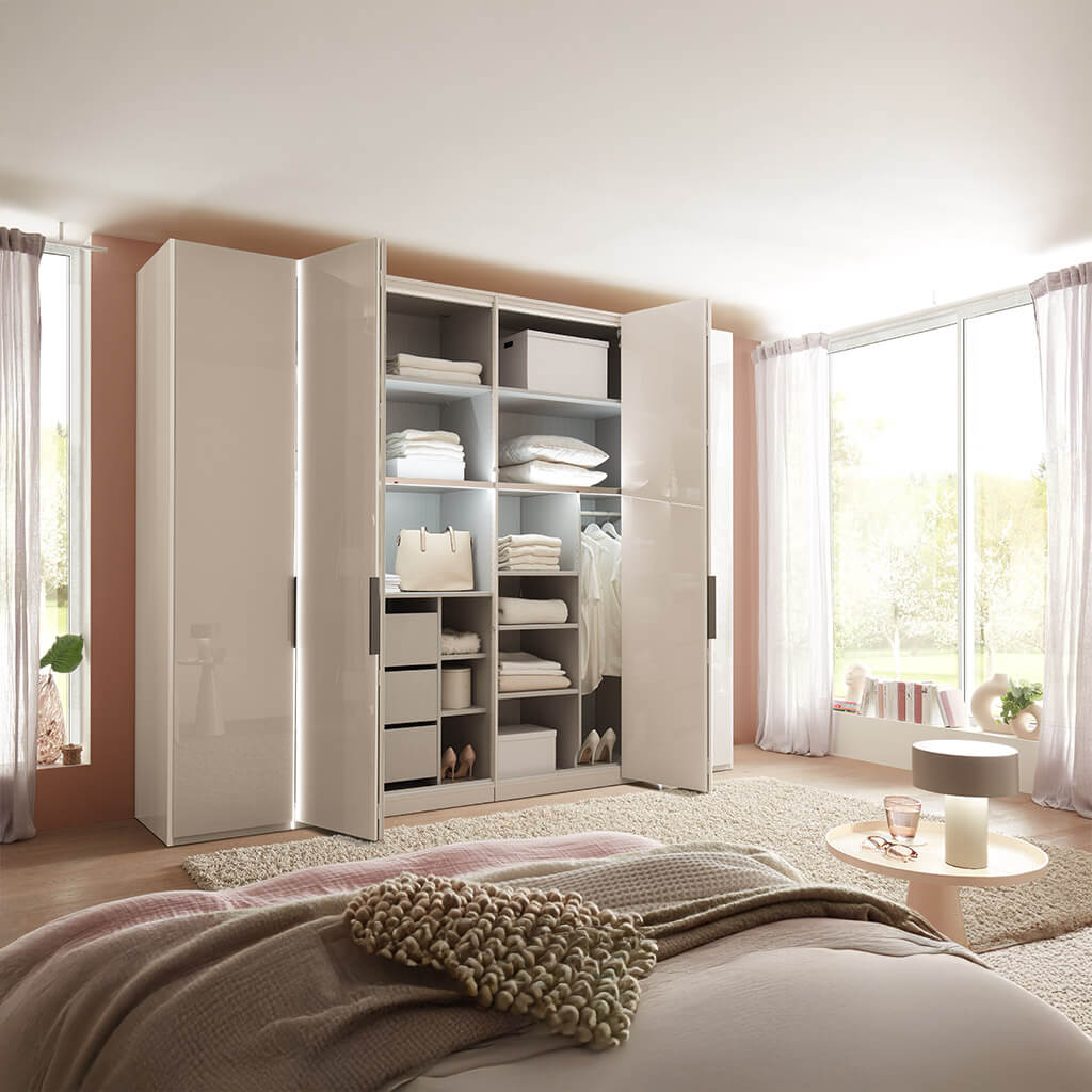 Kleiderschrank TL 3412 mit Dreh- und Falttüren