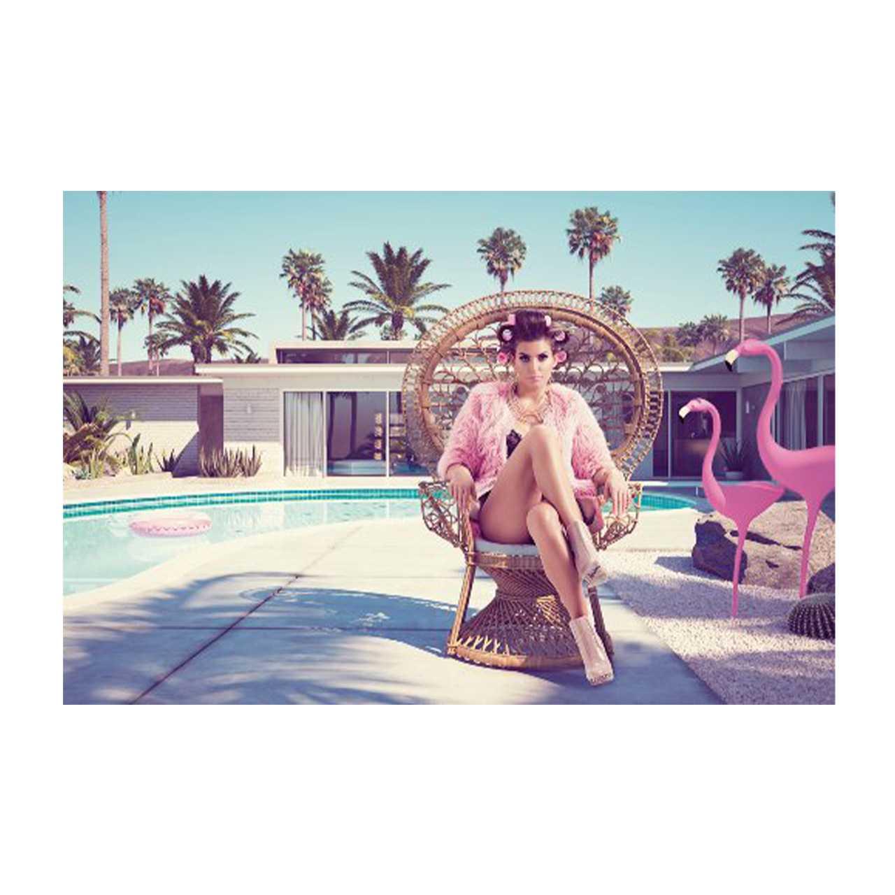Imageland Bild Dame mit Flamingos Imageland Bild Dame mit Flamingos