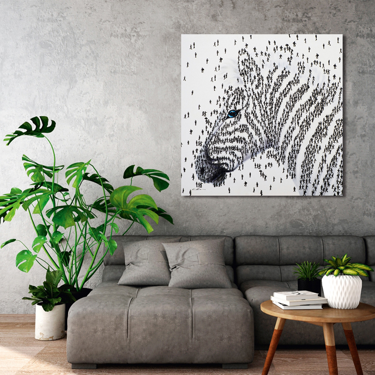 Imageland Bild Zebra aus Menschen II 