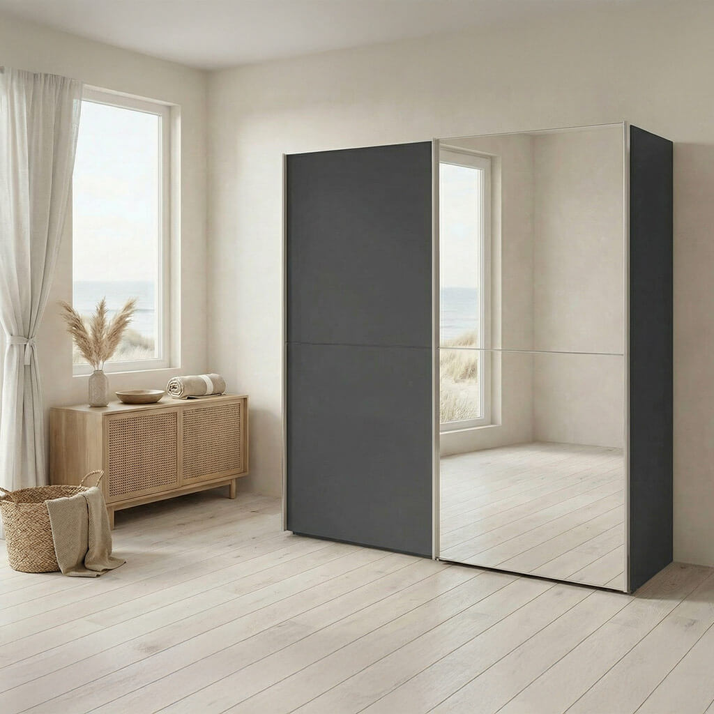 Schwebetürenschrank TL 3411 mit 2 Türen