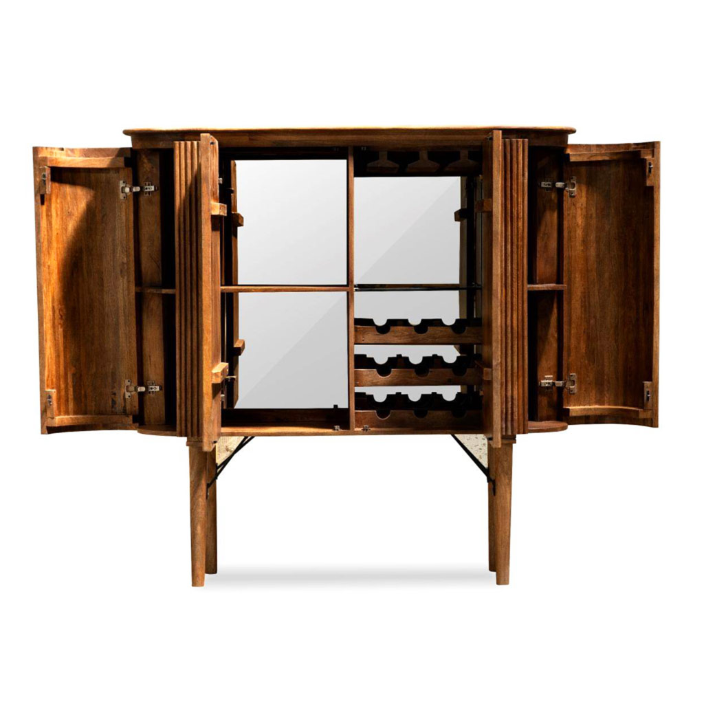 Wooden Art Barschrank Mangoholz Wooden Art Barschrank Mangoholz