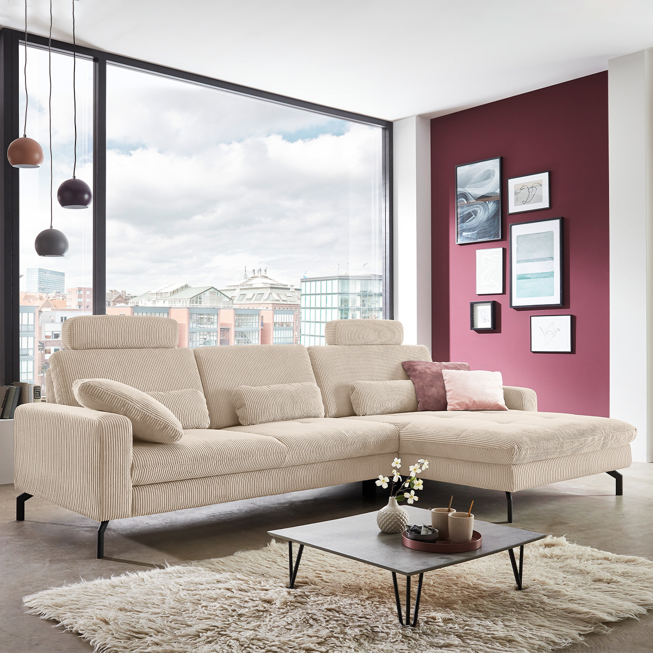 Cord Ecksofa SK 5014