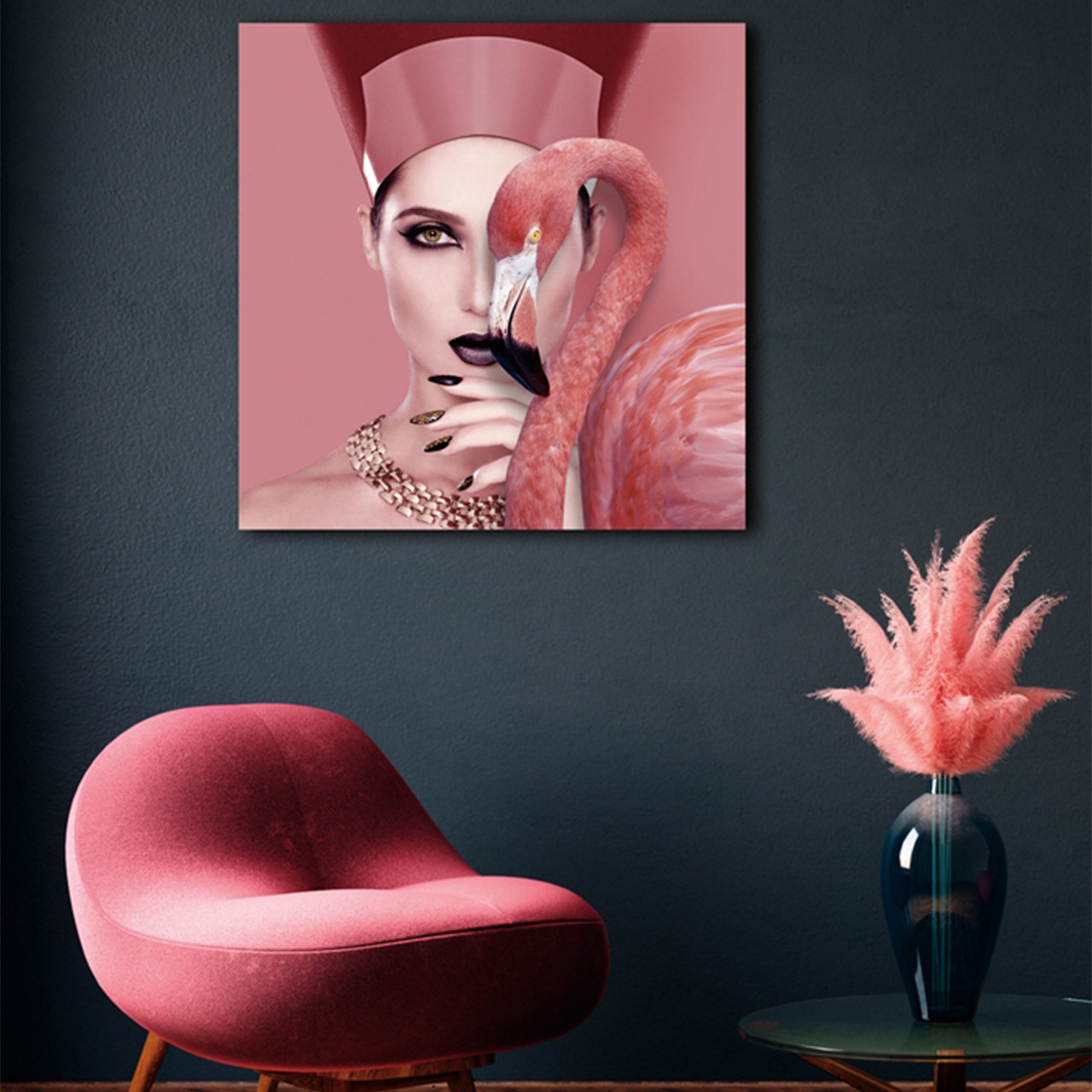 Imageland Bild Kleopatra mit Flamingo