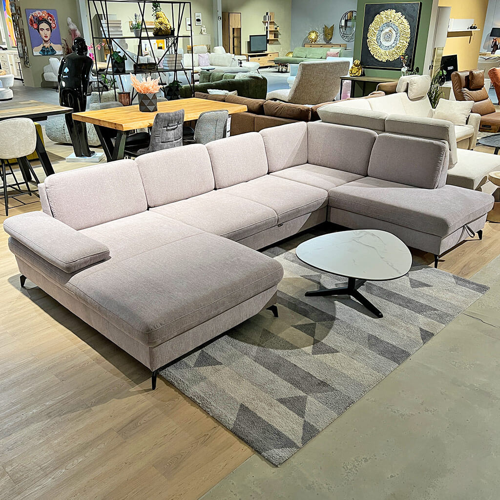 Wohnlandschaft U-Form Melrose Funktionssofa