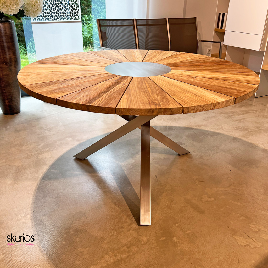 Zebra Tisch Oryx 7218 Metall/Teak Zebra Tisch Oryx 7218 Metall/Teak