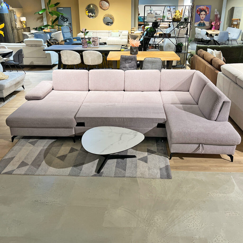 Wohnlandschaft U-Form Melrose Funktionssofa
