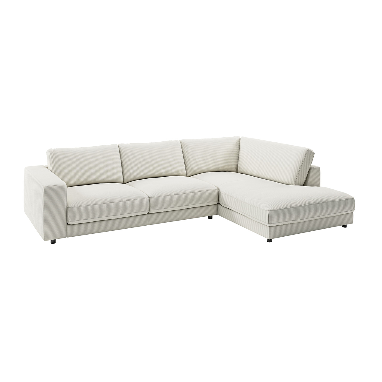 Cord Sofa Corsica Bezug Cord Breite 305 cm Farbe Hellgrau