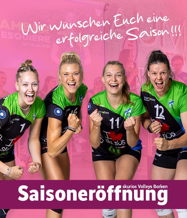 skurios Volleys Borken – Saisoneröffnung 2025/26 – Ein unvergesslicher Abend bei Möbel Kerkfeld