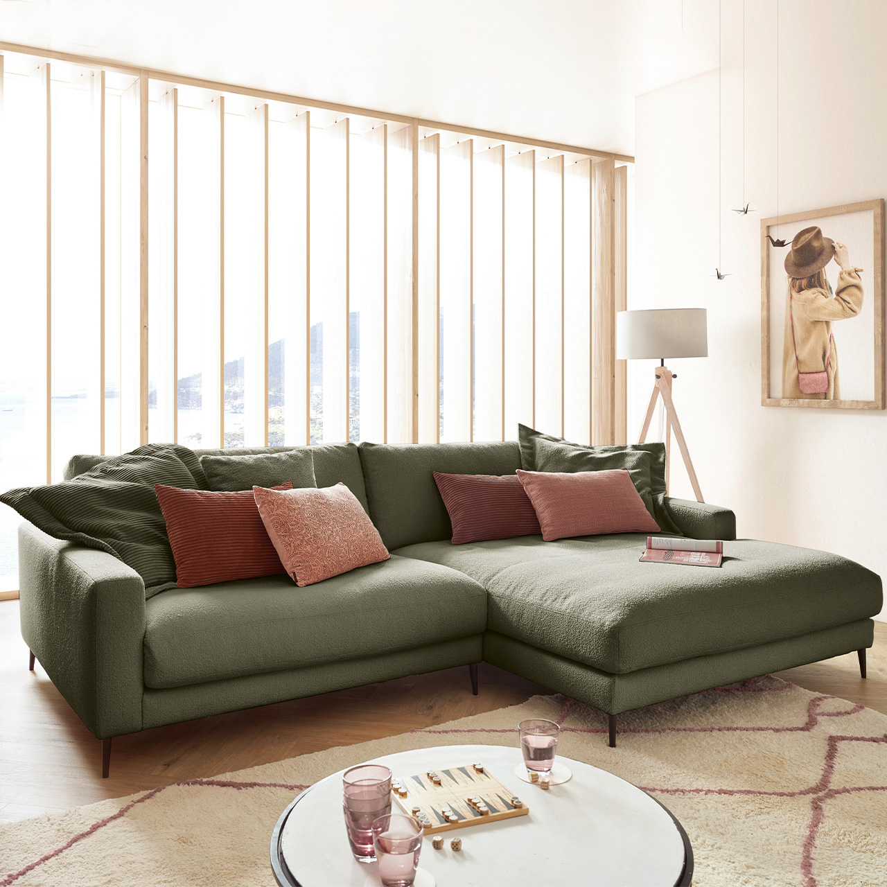 Bouclé Ecksofa TL 2289