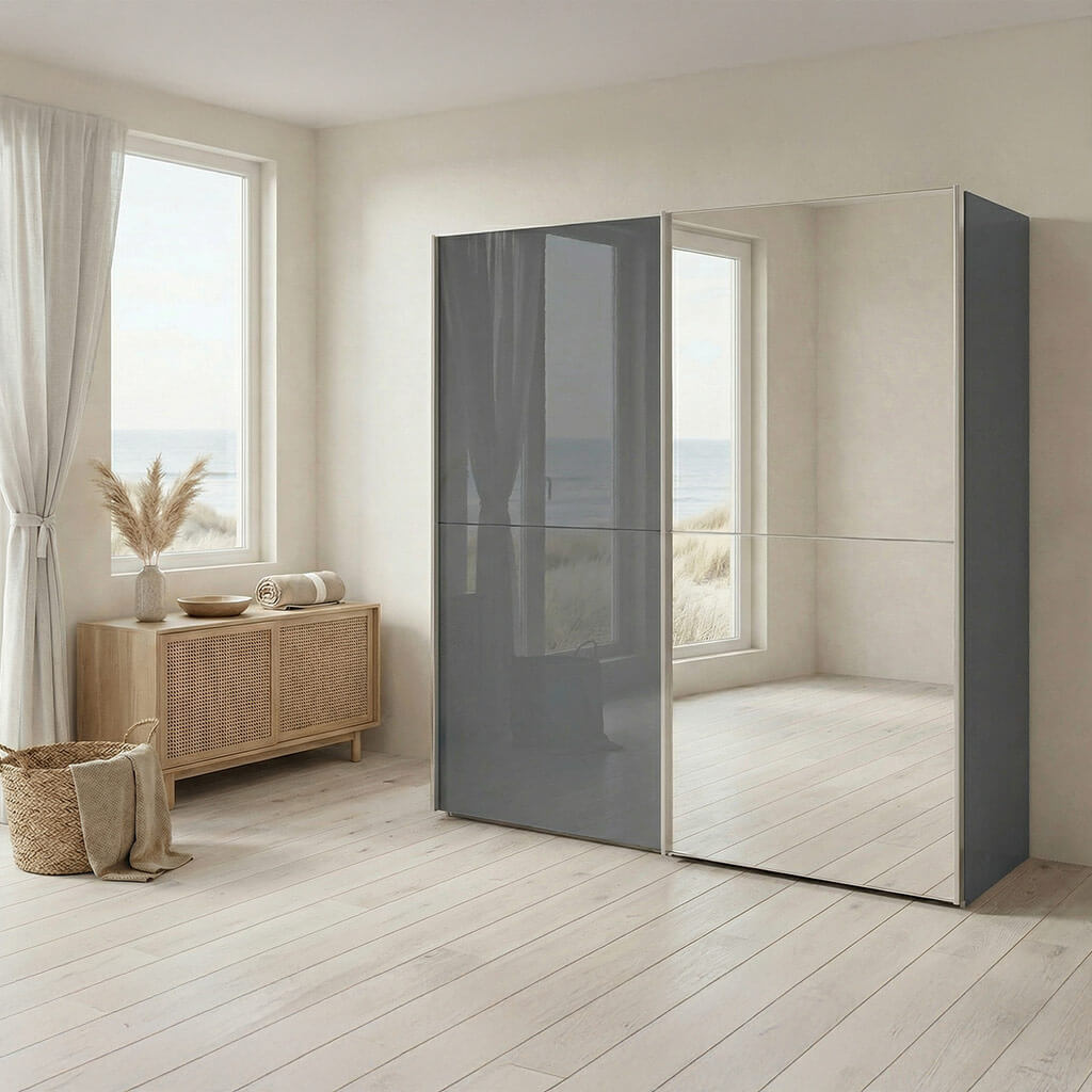 Schwebetürenschrank TL 3411 mit 2 Türen