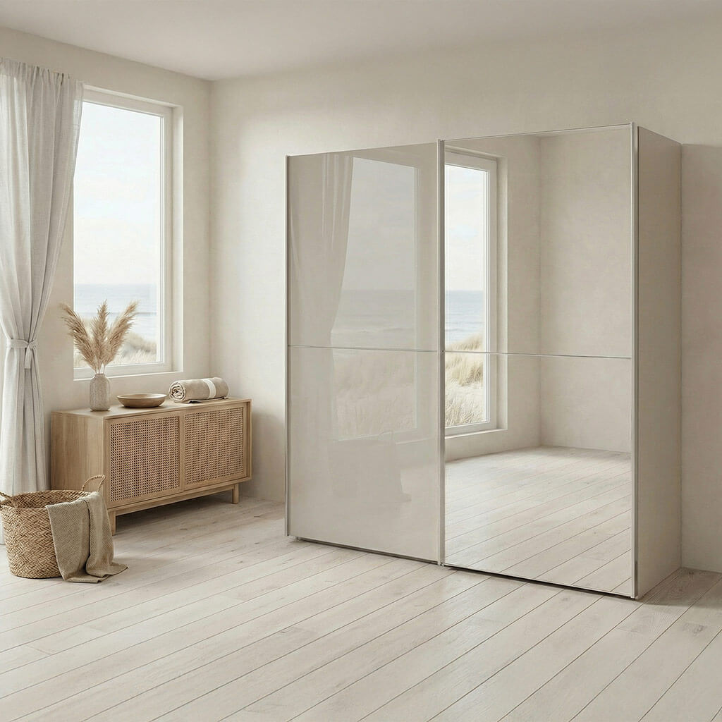 Schwebetürenschrank TL 3411 mit 2 Türen