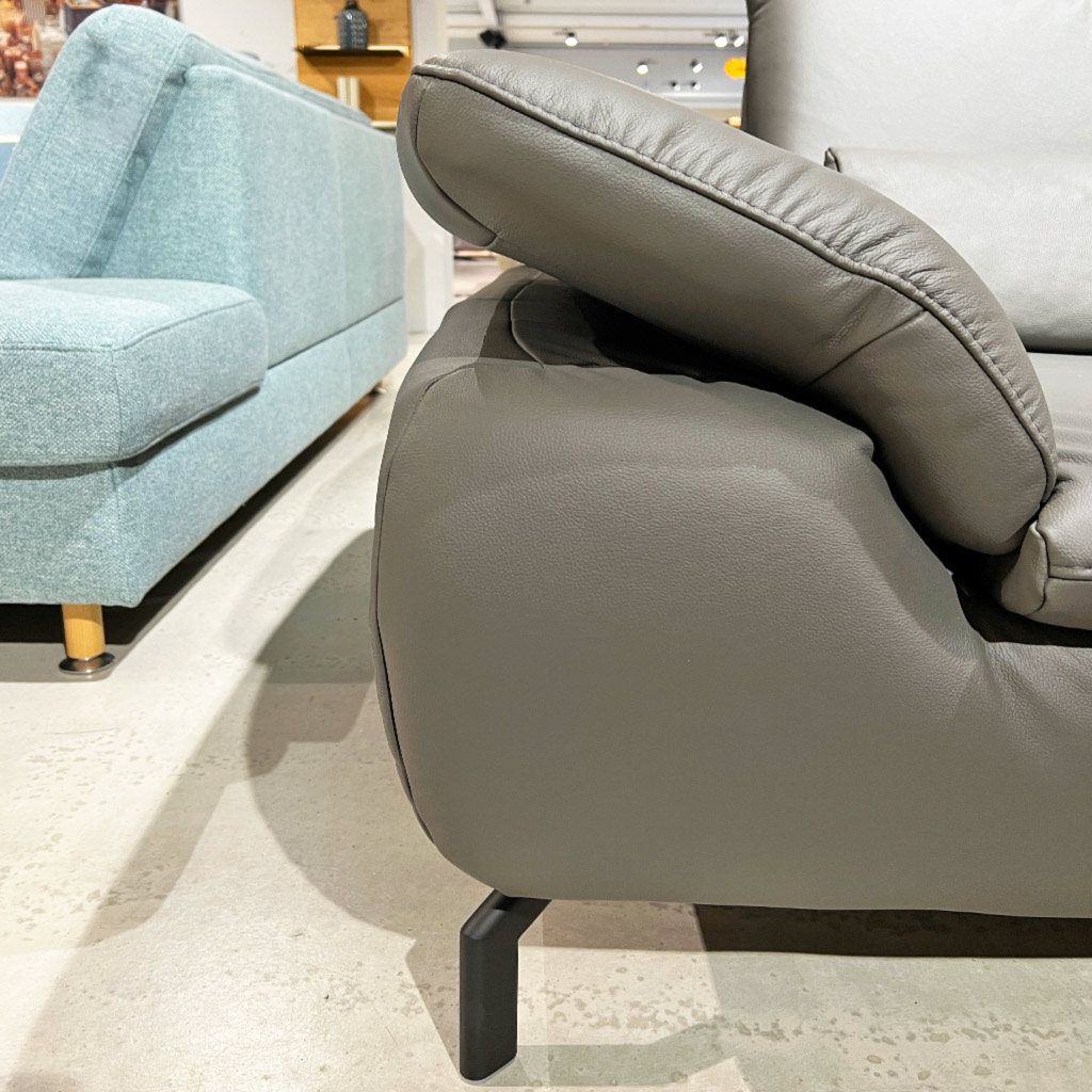 Ecksofa Echtleder mit Hocker MK 3022 Ecksofa Echtleder mit Hocker MK 3022