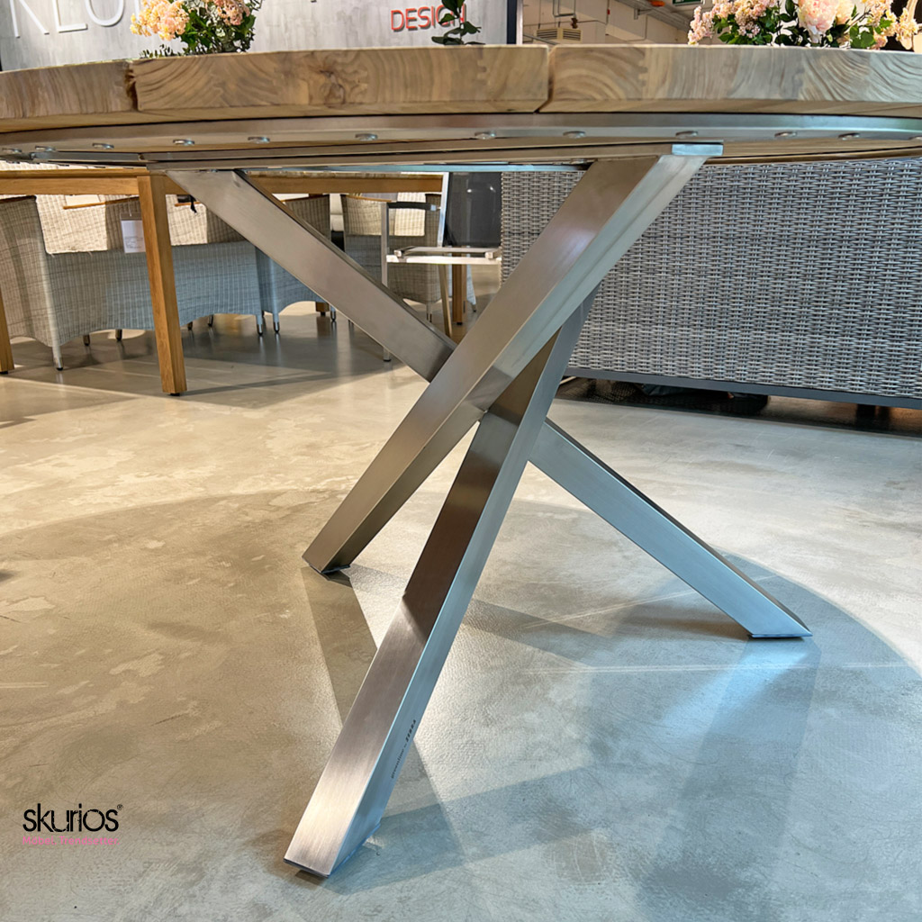 Zebra Tisch Oryx 7218 Metall/Teak Zebra Tisch Oryx 7218 Metall/Teak
