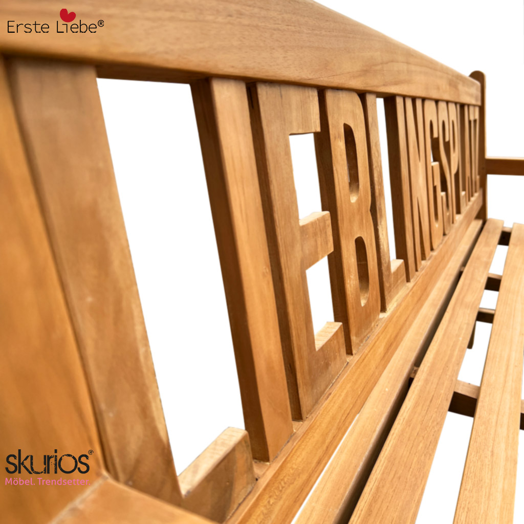 Erste Liebe Möbel Gartenbank Teak LIEBLINGSPLATZ Erste Liebe Möbel Gartenbank Teak LIEBLINGSPLATZ