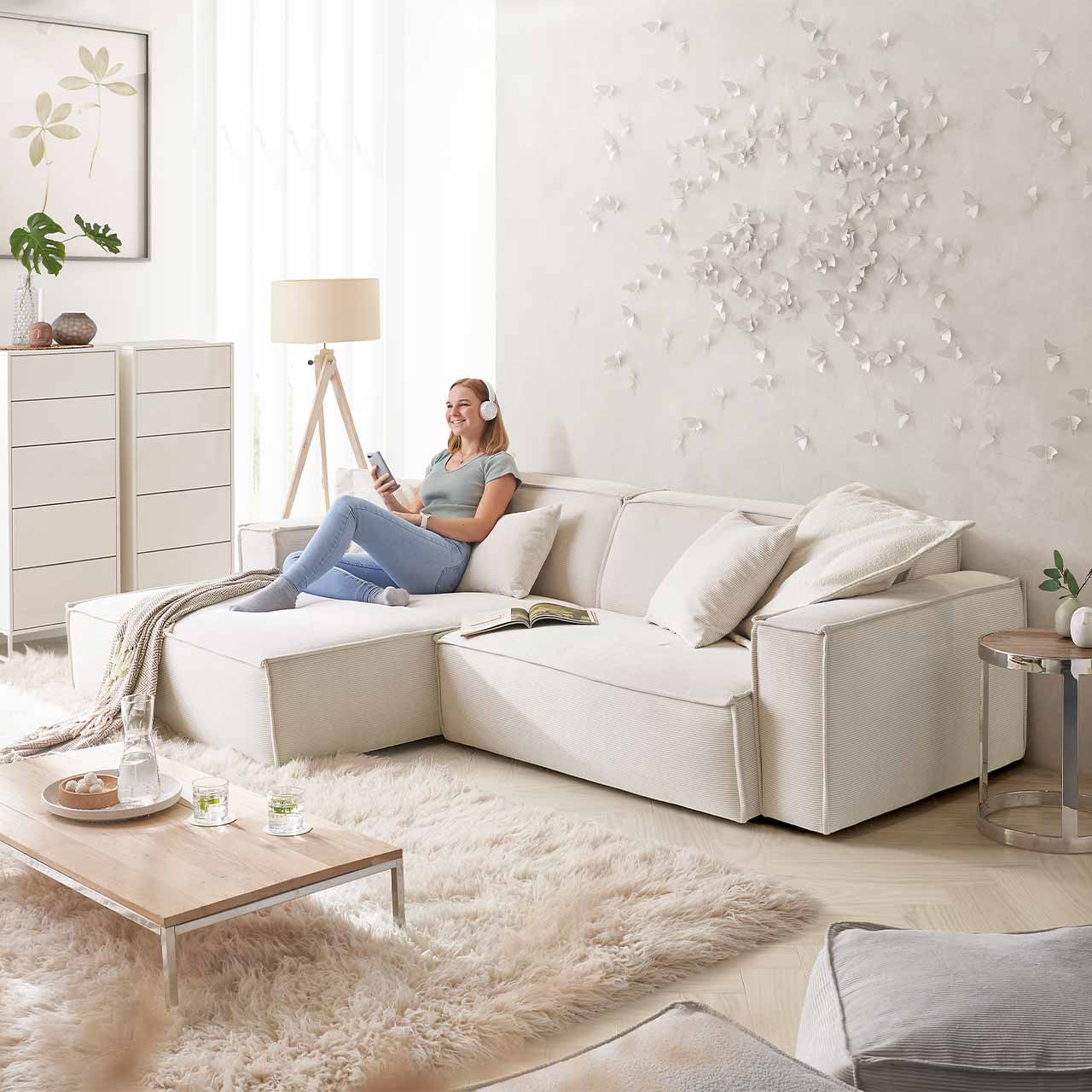 3C Candy Cord Ecksofa Upper East 3C Candy Cord Ecksofa Upper East