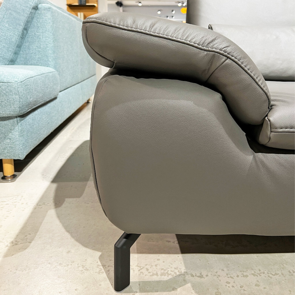 Ecksofa Echtleder mit Hocker MK 3022 Ecksofa Echtleder mit Hocker MK 3022