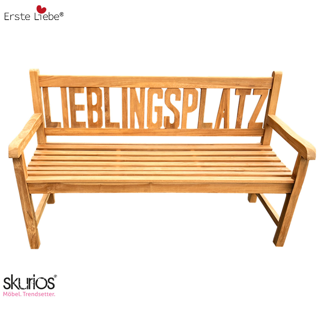Erste Liebe Möbel Gartenbank Teak LIEBLINGSPLATZ Erste Liebe Möbel Gartenbank Teak LIEBLINGSPLATZ