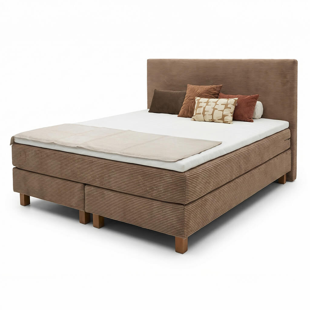 Karlskrona Cord Boxspringbett Smart
